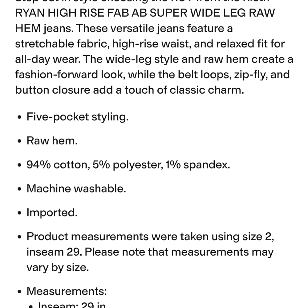Kut from the Kloth High-Rise Wide Leg Jeans in Medium Blue Denim - Picture 7 of 7